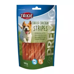 Trixie Stripes Chicken Cheese PREMIO Ласощі для собак 100 г (курка та сир)