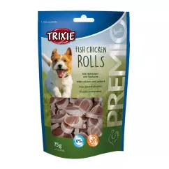 Trixie PREMIO Chicken and Pollock Rolls Ласощі для собак 75 г (курка та лосось)