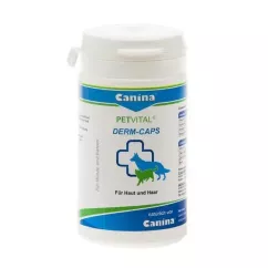Canina Petvital Derm-Caps для проблемної шкіри та вовни собак 100 капсул