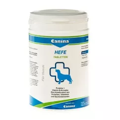 Дрожжевые таблетки с энзимами и ферментами для собак Canina "Hefe" 1000 таблеток, 800 г (для пищеварения) (130016)
