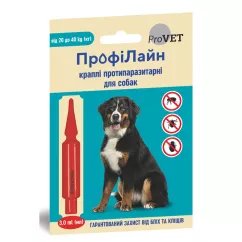 ProVET ПрофиЛайн для собак 20 - 40 кг Капли на холку от внешних паразитов 1 пипетка