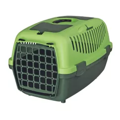 Контейнер-переноска для собак та котів вагою до 8 кг Trixie «Capri 2» 37 x 34 x 55см зелена (39824)