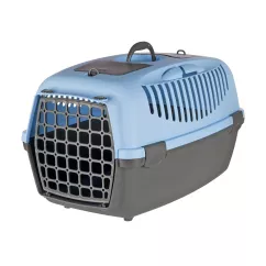 Контейнер-переноска для собак та котів вагою до 12 кг Trixie «Capri 3» 40 x 38 x 61см блакитна (39832)