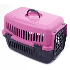 Контейнер-переноска для собак та котів вагою до 6 кг SG 48 x 32 x 32см рожева (SG16046)