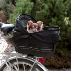 Кошик велосипедний Trixie для перевезення собак 29 х 42 х 48см чорний (13118)