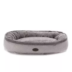 Hearley and Cho "Donut Soft Touch Gray" Лежак для собак размер L 95 х 70см серый (3102862)