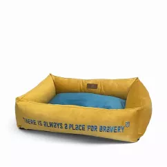 Noble Pet Albert Bravery Лежак для собак 70 х 50 х 22см жовтий (AL2141)