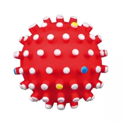 Игрушка для собак Trixie Мяч игольчатый с пискавкой d=10 см (винил, цвета в ассортименте) (3429)