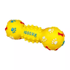 Игрушка для собак Trixie Гантель с пискавкой 25 см (винил, цвета в ассортименте) (3363)
