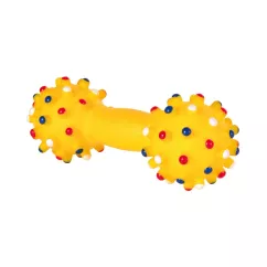 Игрушка для собак Trixie Гантель игольчатый с пискавкой 15 см (винил, цвета в ассортименте) (3357)