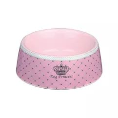 Миска керамическая Trixie «Dog Princess» 180 мл/12 см (розовая) (24581)