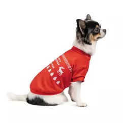 Футболка для собак Pet Fashion «New Year» XS (червона) (PR242926)