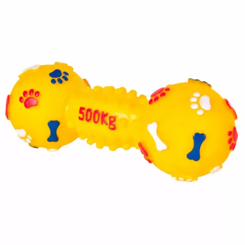 Игрушка для собак Trixie Гантель с пискавкой 19 см (винил, цвета в ассортименте) (3362) - фото №3