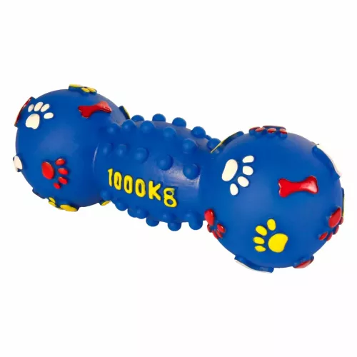 Игрушка для собак Trixie Гантель с пискавкой 25 см (винил, цвета в ассортименте) (3363) - фото №2