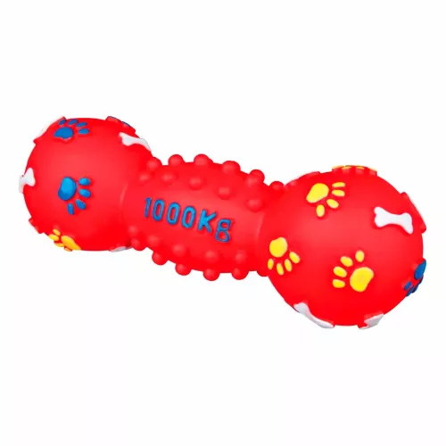Іграшка для собак Trixie Гантель з пискавкою 25 см (вініл, кольори в асортименті) (3363) - фото №3