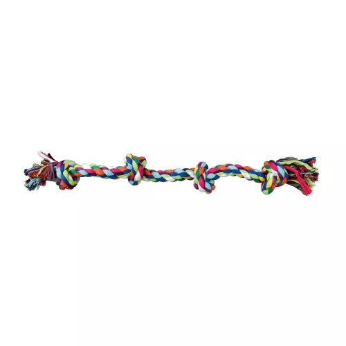 Іграшка для собак Trixie Канат плетений з вузлами 54 см (текстиль, кольори в асортименті) (1111171285) - фото №2