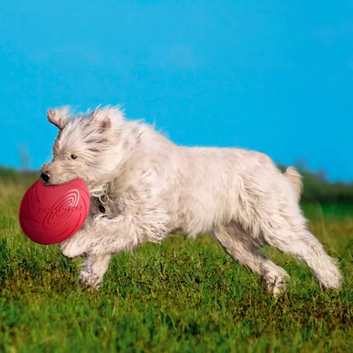 Іграшка для собак Trixie Літаюча тарілка d=18 см (гума, кольори в асортименті) (33501) - фото №5