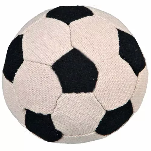 Игрушка для собак Мяч футбольный d=11 см (брезент, цвета в ассортименте) (TX-3471) - фото №3