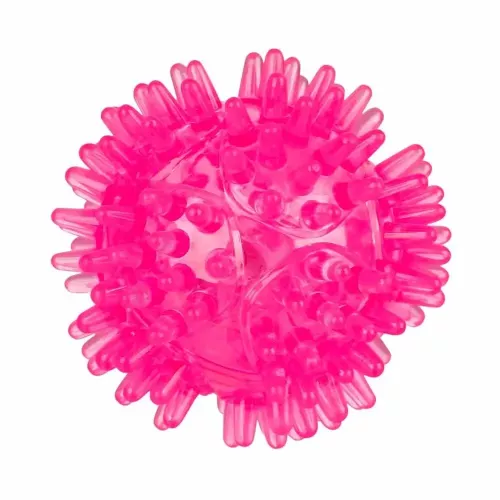 Игрушка для собак Trixie Мяч игольчатый мигающий d=5 см (термопластическая резина, цвета в ассортименте) (33640) - фото №2