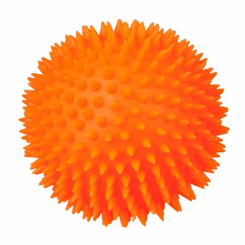 Игрушка для собак Trixie Мяч игольчатый с пискавкой d=10 см (винил, цвета в ассортименте) (3412) - фото №2