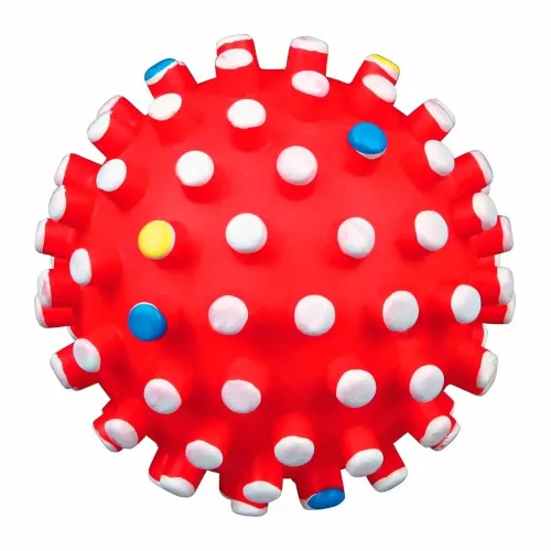 Іграшка для собак Trixie М'яч голчастий з пискавкою d=12 см (вініл, кольори в асортименті) (3421) - фото №3
