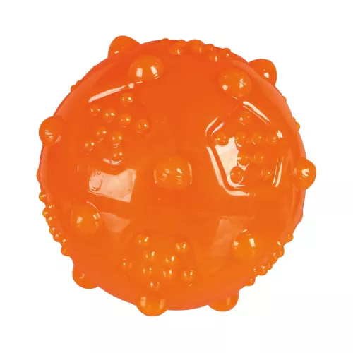 Trixie Мяч игольчатый с пискавкой d=7 см (термопластическая резина) игрушка для собак - фото №2
