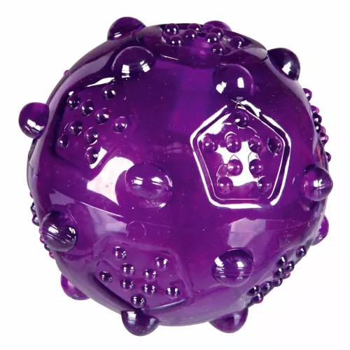 Trixie Мяч игольчатый с пискавкой d=7 см (термопластическая резина) игрушка для собак - фото №3