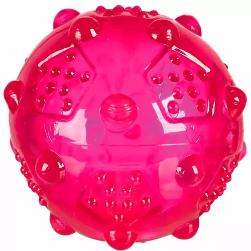 Trixie Мяч игольчатый с пискавкой d=7 см (термопластическая резина) игрушка для собак - фото №4