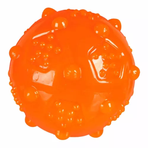 Trixie Мяч игольчатый с пискавкой d=8 см (термопластическая резина) игрушка для собак - фото №4