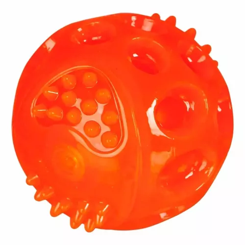 Игрушка для собак Trixie Мяч мерцающий d=7,5 см (термопластическая резина, цвета в ассортименте) (33643) - фото №2
