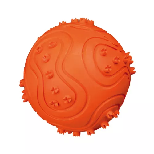 Игрушка для собак Trixie Мяч с пискавкой d=6 см (резина, цвета в ассортименте) (34841) - фото №2