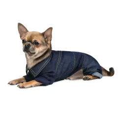 Комбінезон для собак Pet Fashion «Jeans» M (темно-синій) (PR242712)