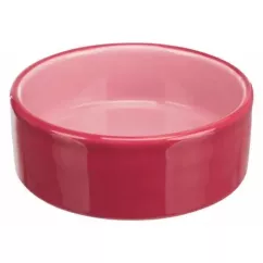 Миска керамічна Trixie 300 мл /12 см (рожева) (TX-24367)