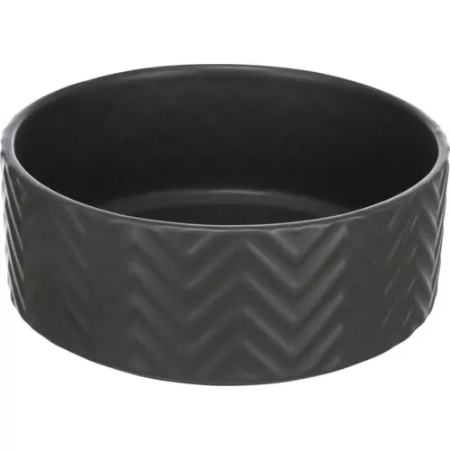 Миска Trixie керамічна 400 мл / 13 см (чорна) (4011905250205) - фото №3