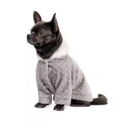 Толстовка для собак Pet Fashion сіра «DELICATE» XXS (PR242980)