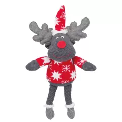 Іграшка для собак Trixie Різдвяний олень з пискавкою 42 см (плюш) (92501)