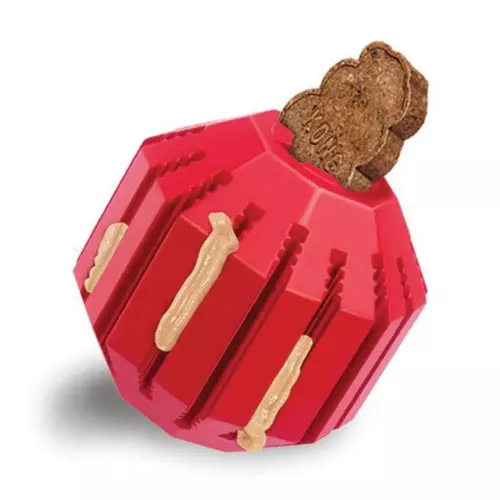Kong Stuff-A-Ball M Мяч-кормушка 7.6 x 7.6 см (каучук) игрушка для собак - фото №3