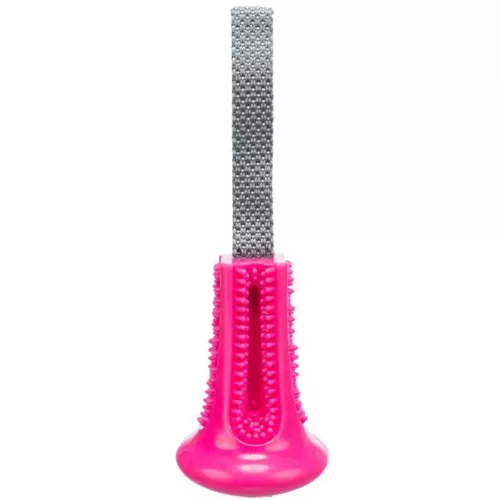 Trixie Дзвіночок з мотузкою 11 × 22 см (гума) Іграшка для ласощів - фото №2