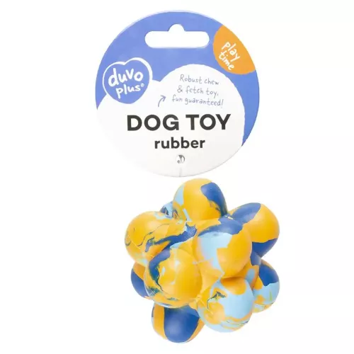 Duvo+ Мяч с колокольчиками 7,5 x 7,5 x 7,5 см (резина) игрушка для собак - фото №2
