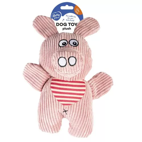 Duvo+ Свинка з пискавкою 24 x 13 x 9 см (плюш) іграшка для собак - фото №2
