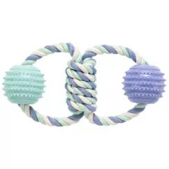 GimDog Дент Плюс два кольца из веревки с термопластической резиной игрушка для собак