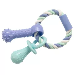 Игрушка для собак GimDog Дент Плюс веревка/кольцо с термопластической резиной, 15 см (G-80784)