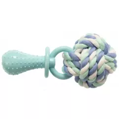 GimDog Дент Плюс веревка/узел с термопластической резиной 14 см/ 6,6 см игрушка для собак