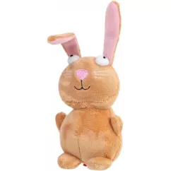 Кролик с пищалкой GiGwi Plush 16 см (плюш) игрушка для собак