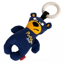 Ведмідь із їжалки GiGwi Basic 26 см (текстиль) іграшка для собак