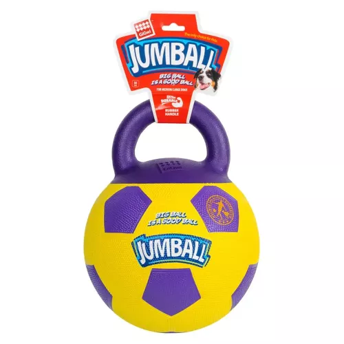 GiGwi Ball М'яч футбольний з ручкою 26 см (гума) іграшка для собак - фото №2