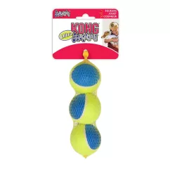Мяч с пискавкой Kong SqueakAir Ultra Balls 3 шт/Ø 6,4 см (полиэстер) игрушка для собак