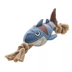 Hunter Акула 39 см (деним) игрушка для собак с пискавкой