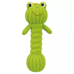 Іграшка для собак Trixie Гантель-жаба з пискавкою 18 см (латекс) (34484)