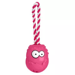 Coockoo «Bumpies» Мяч на веревке для лакомства, розовый S (резина) игрушка для собак